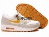 nike鞋袋 2013年反毛款AIR MAX87 新款男跑步鞋米白土黃灰